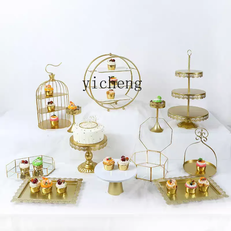 

ZYA Iron Art Dessert Table Display Stand Dessert Table Tea Break Birthday Pastry Display home decor