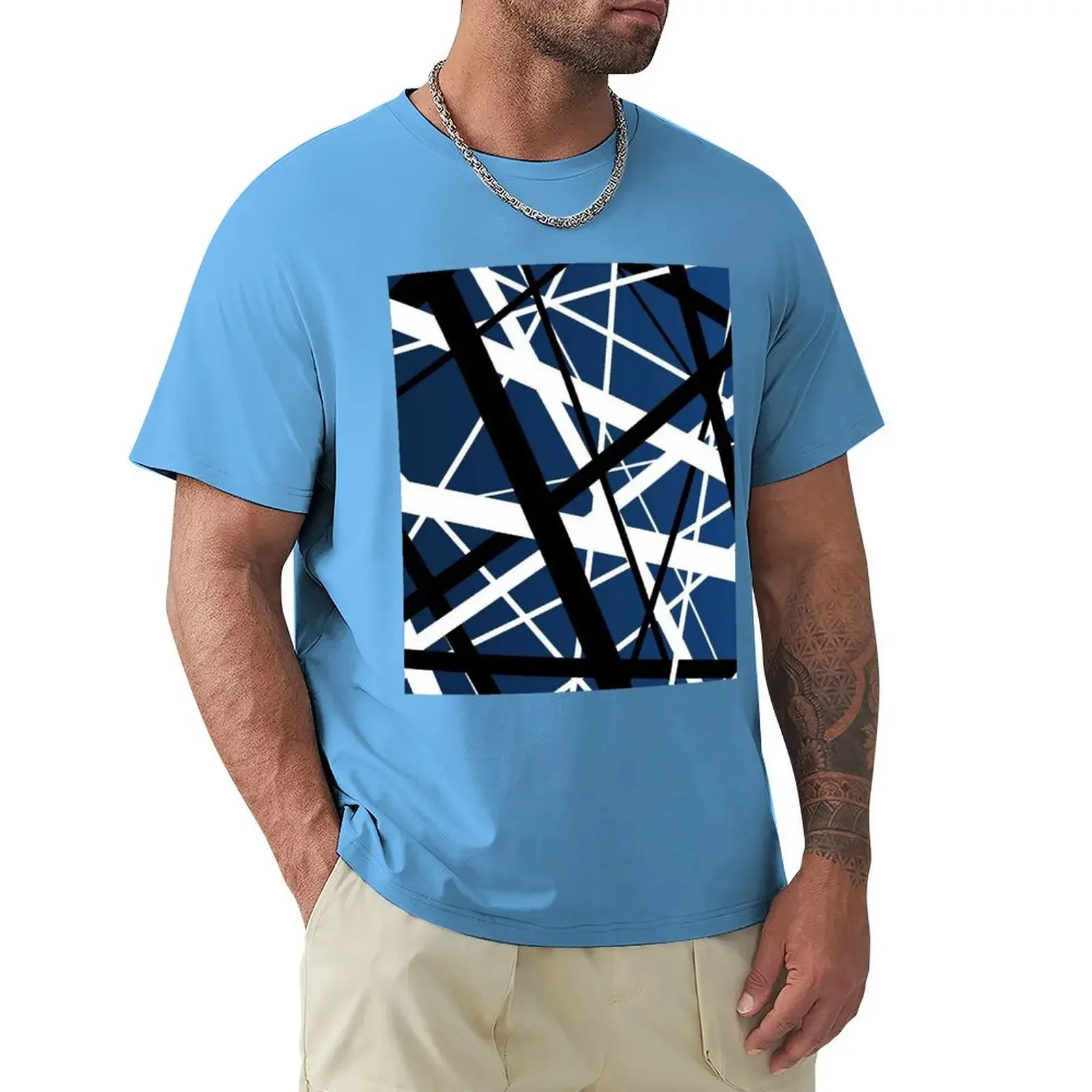 EVH T-Shirt Aesthetic clothing summer tops mens t shirts pack heavyweight Round Neck graphic harajuku men clothing New Arrival image 5