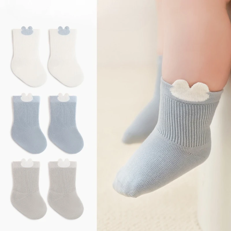 

Breathable Cotton Baby Socks Candy Colored Comfortable Newborn Socks for Spring Summer