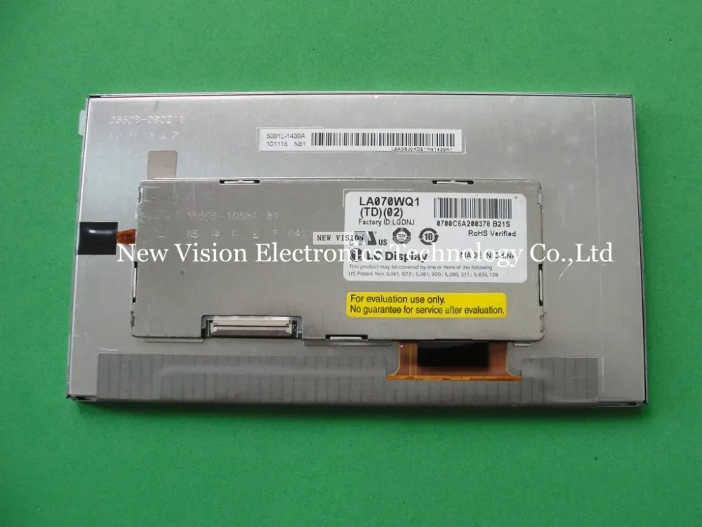 

LA070WQ1(TD)(01) LA070WQ1(TD)(02) LA070WQ1 LA070WQ1-TD02 Brand New Original 7 inch LCD Display for Car GPS Navigation for LG