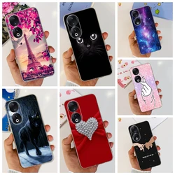 For Honor 90 Lite 5G Case Cute Clear TPU Silicone Protective Cover For Huawei Honor90 Honor 90 Pro 90Pro Phone Case Bumper Funda