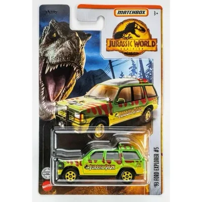 Original Matchbox Car Jurassic World Diecast 1:64 Voiture Ford Explorer Mercedes Benz Jeep Kids Boys Toys for Children Gift