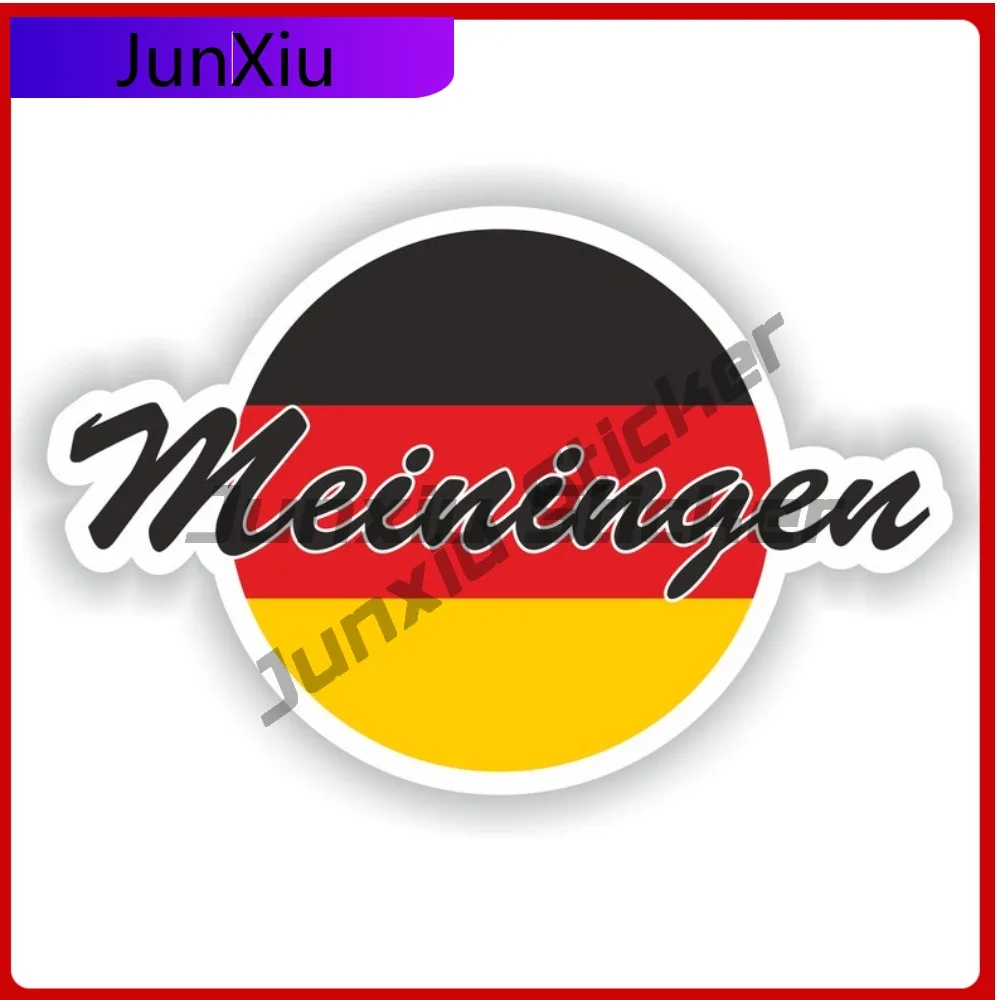 

Meiningen Germany Cool Car Fade Resistant Sticker Accessory UV Trendy City Cute Vinyl With Truck Window Boat Car Weatherproof