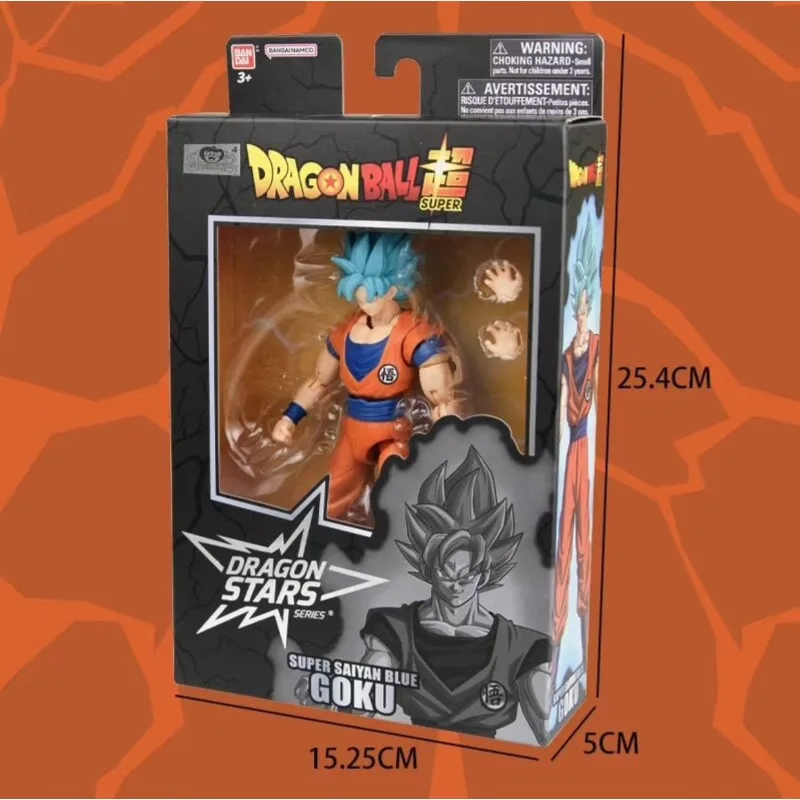 In Stock Bandai Dragn Ball Dragon Stars Serles Super Saiyan Blue Goku Action Figures Desktop Figures Models Anime Characters - view 3