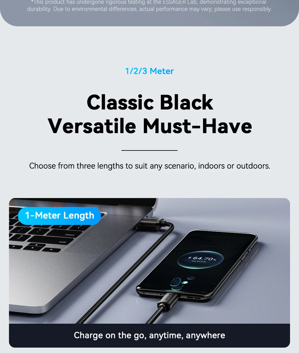 Essager Micro-USB-Kabel 2A Schnelllade-USB-Kabel für Xiaomi Realme Redmi Samsung Huawei Handy USB-Datenladegerät Kabel 3M – Detail 9