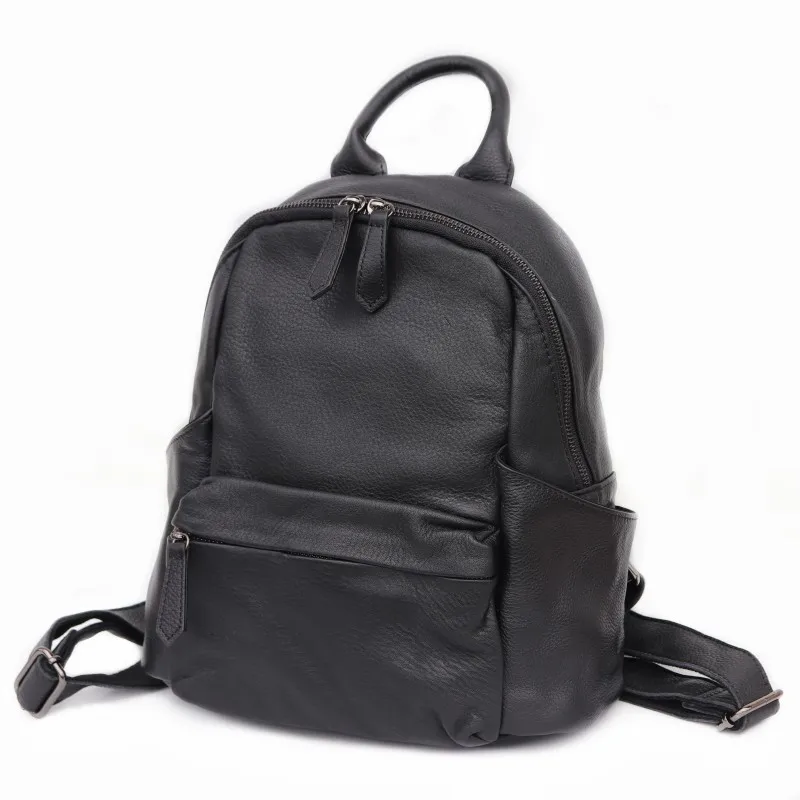 Classic Soft Leather Female Backpack 2023 New Head Layer Cowhide Big Capacity Casual Women's Bag Shoulder Travel/School Backpack