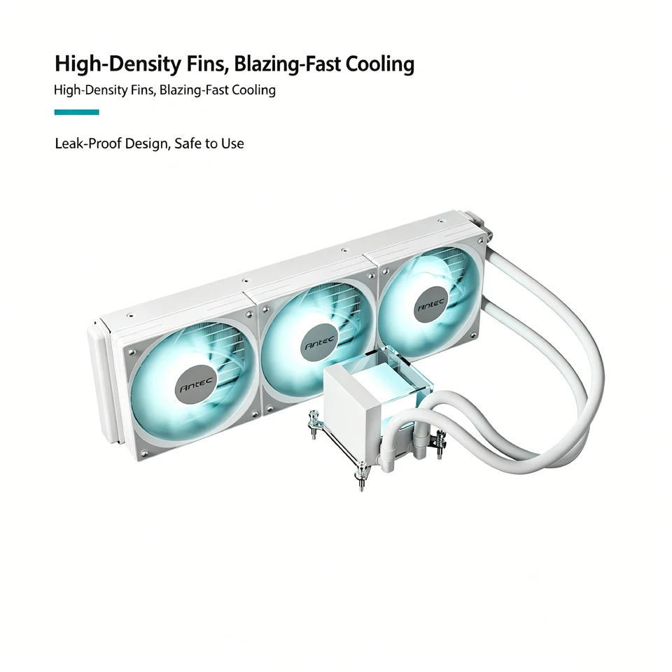 Antec P360 All-in-One CPU Liquid Cooler ARGB PWM Fan Water Cooling