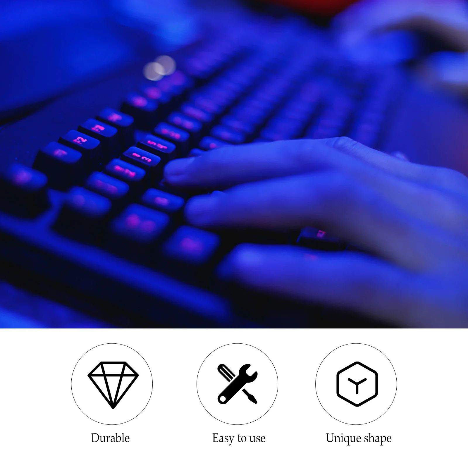 

1Set Gold Plated Screw Satellite Key Stabilizer Premium Stainless Steel Pcb Mounted Stabilizer for Mechanical Keyboard Large