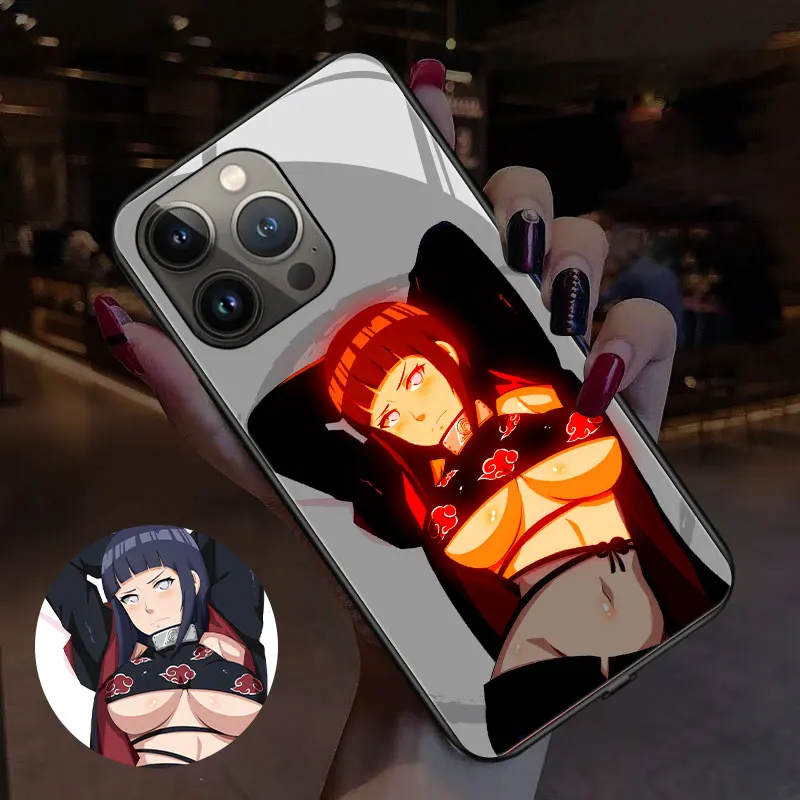 

Popular Anime Character Charming Girls LED Light Special Luminous Mobile Phone Case Protective Cover For Iphone11 Pro Max Shells