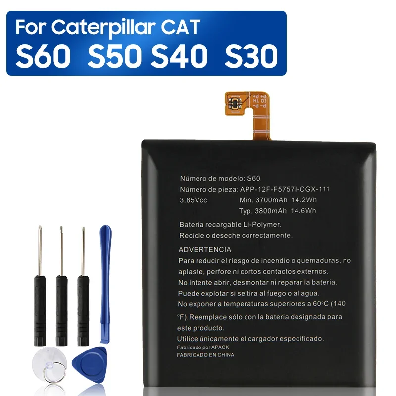 

Replacement Phone Battery For Caterpillar Cat S60 S50 S40 S30 S41 APP-12F-F57571-CGX-111