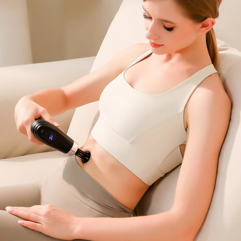 U-Shaped Multi-Function Massage Gun, 2-in-1 Percussion Massager with Detachable Bend Head, Long Battery Life Relieve Body Aches