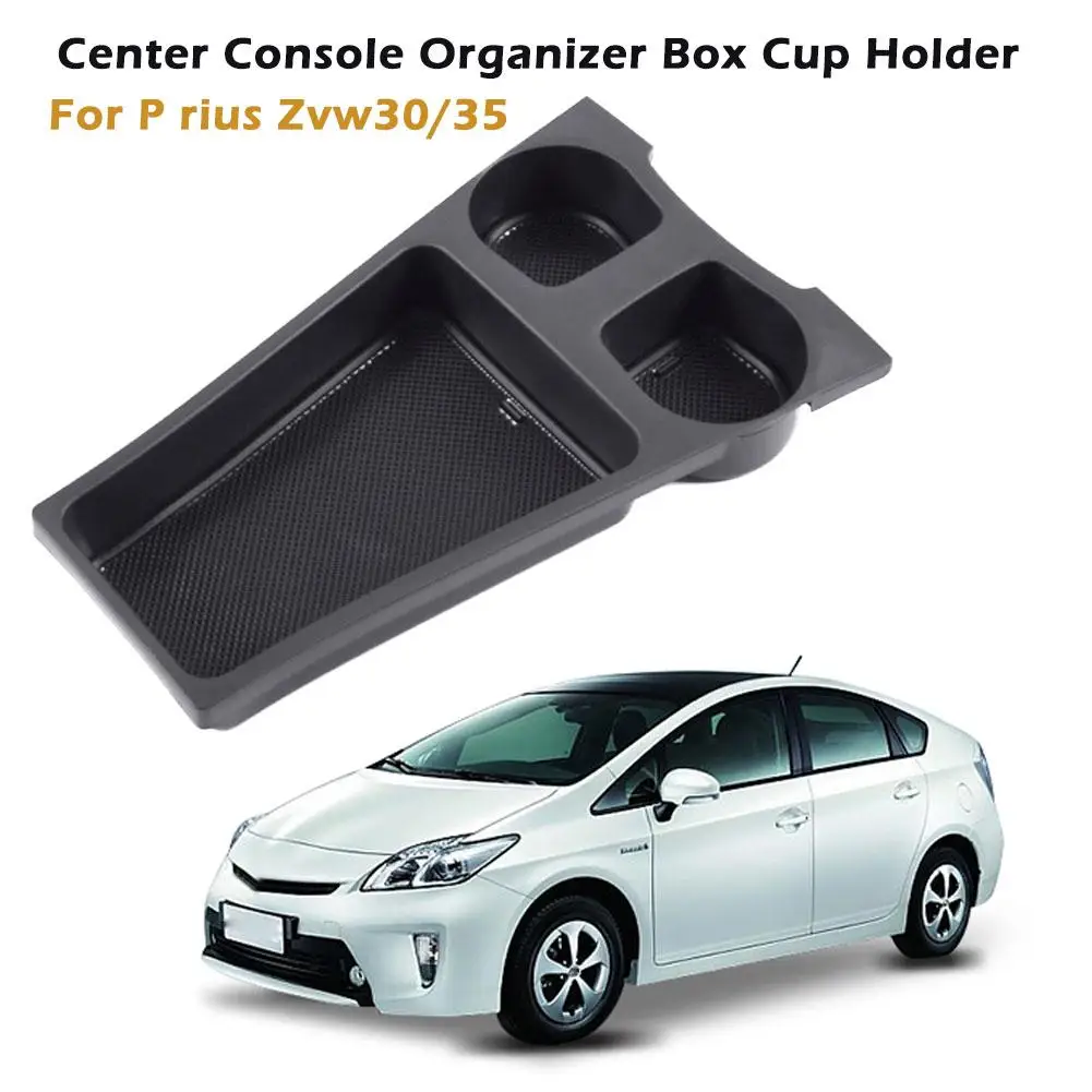 1pcs For Prius P Rius Zvw30/35 Armrest Storage Box Car Interior Miscellaneous Storage Auto Phone Water Cup Stora H6f8