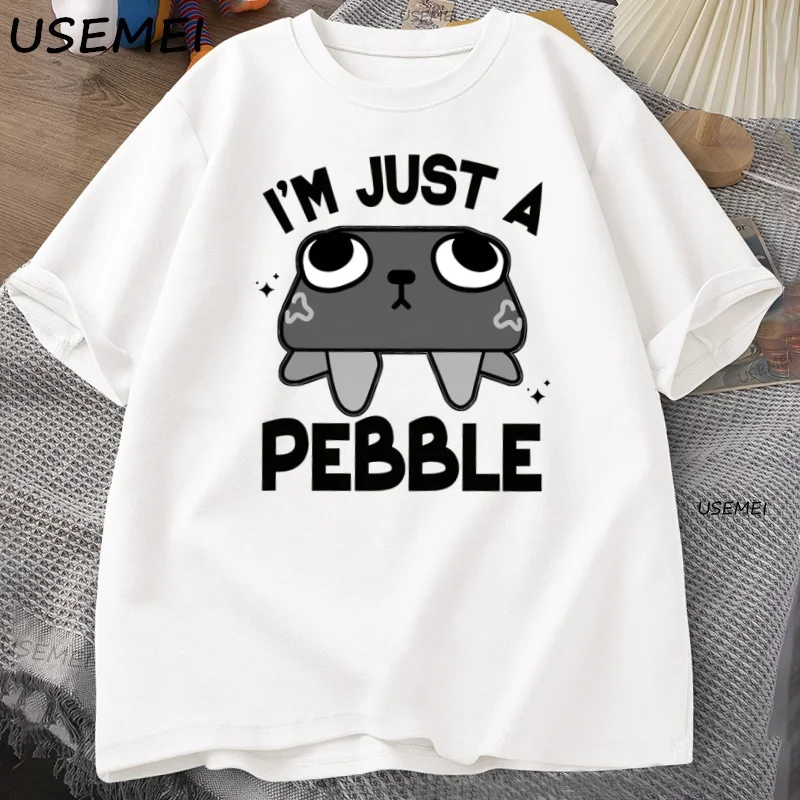 Dandy's World Pebble It's Just A Pebble  Funny Tees Short Sleeve Breathable Casual Unisex aldult Parent child Kids Cotton Tshirt