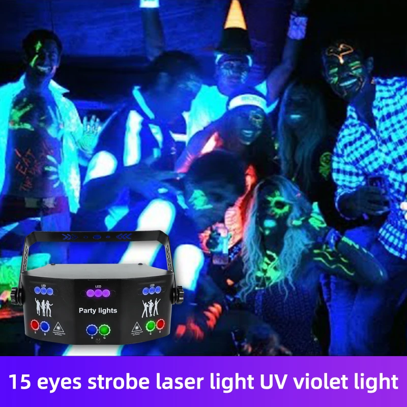 Imagem -02 - Ysh-laser Led Light Projector Dmx dj Disco Light Voice Controller Music Party Efeito de Iluminação Quarto Decoração de Casa