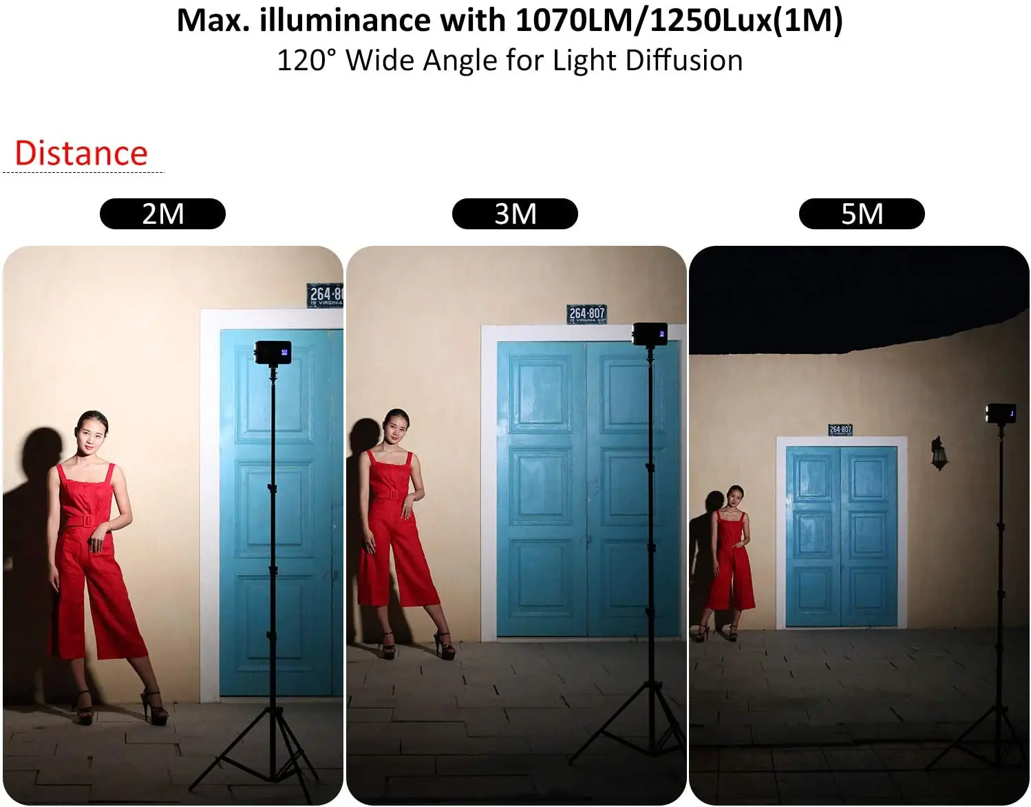 VILTROX VL-162T CRI95+ LED Video Light Portable On Camera Photo Light Panel Dimmable for DSLR Camera Camcorder