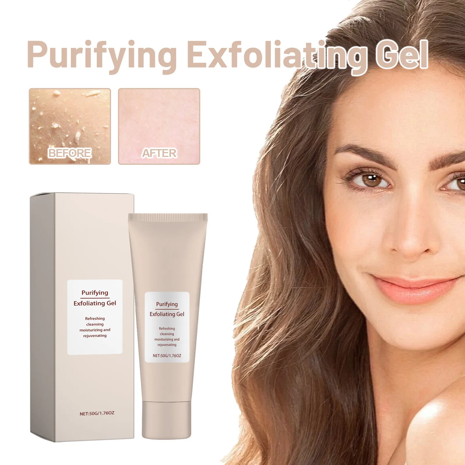 

Purifying Exfoliating Gel Face And Body Exfoliating Scrub Gel Purifying Cream Facial Cleansing Tender Skin Care Products