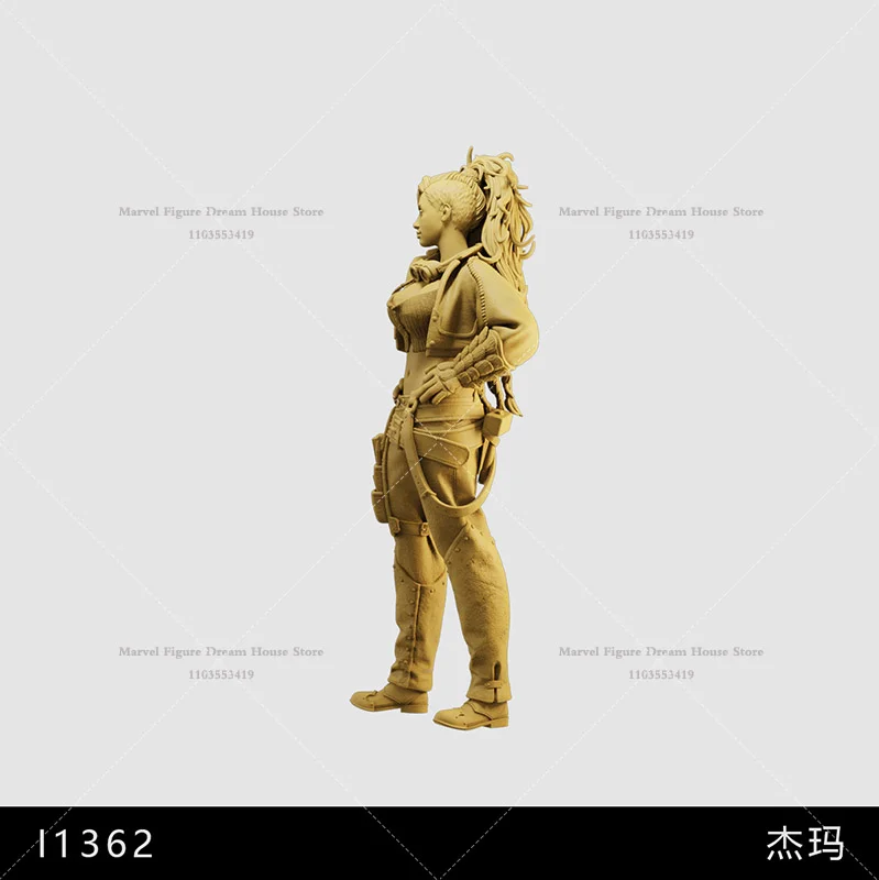 1/64 1/43 Miniatur-Szenenpuppe im Maßstab 1:35 Bold Hot Girl Hunter Gemma Rollenspiel-Actionspiele Unpanited Weiße Mini-Actionfigur