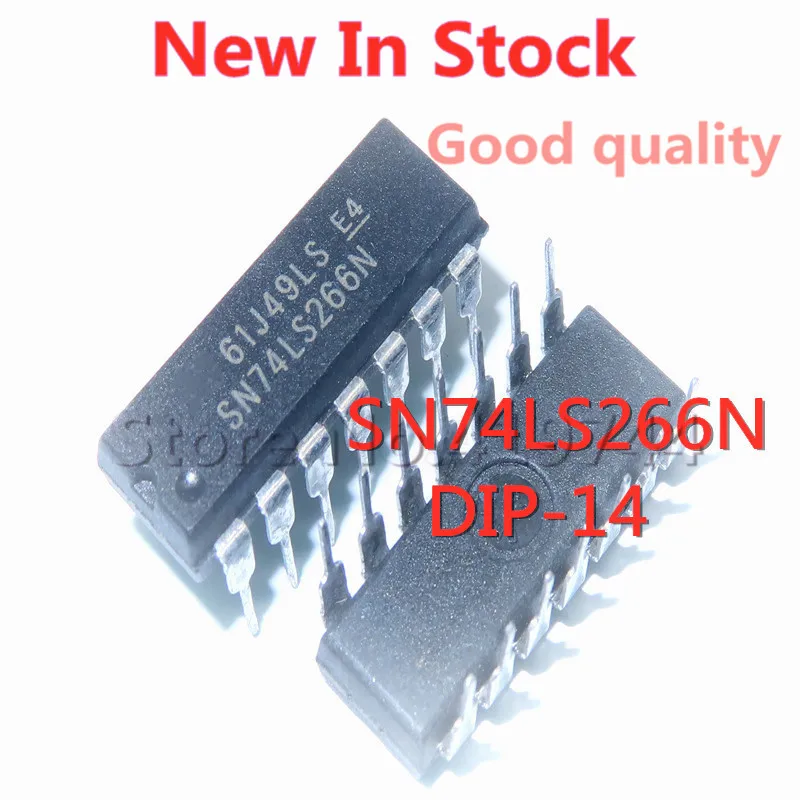 5PCS/LOT 74LS266 SN74LS266N DIP-14 Logic gate and inverter XNOR In Stock NEW original IC