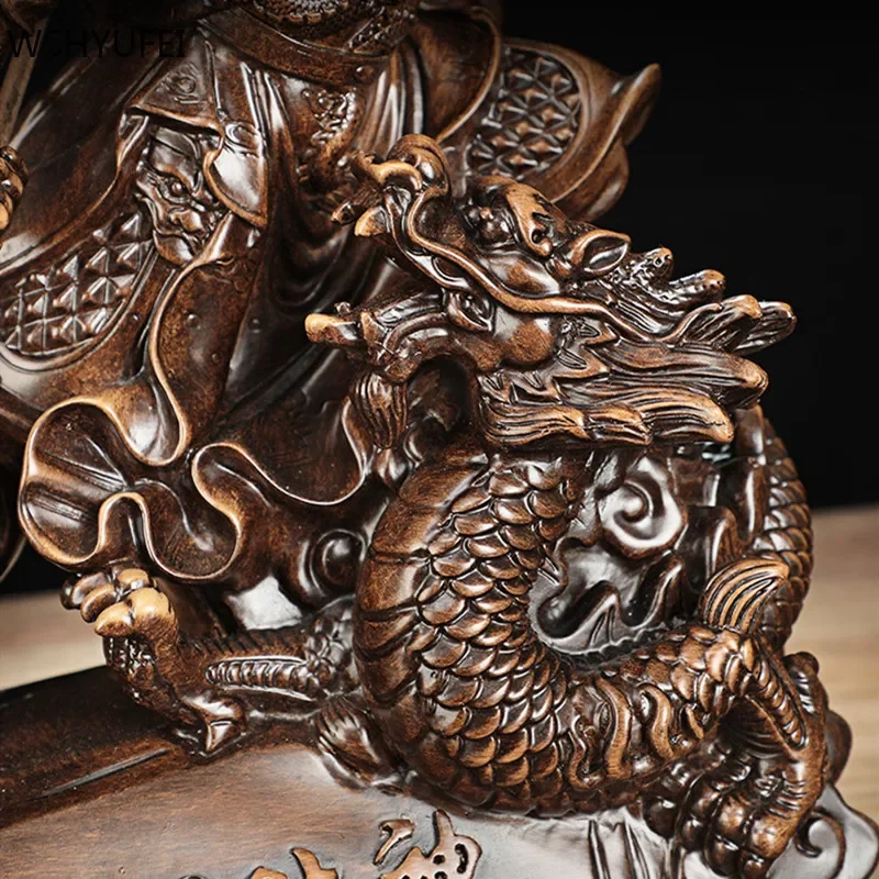 Imagem -05 - Tradição Guan yu Escultura Feng Shui Decoração Sala de Estar tv Gabinete Feng Shui Ornamentos Resina Artesanato Acessórios para Casa