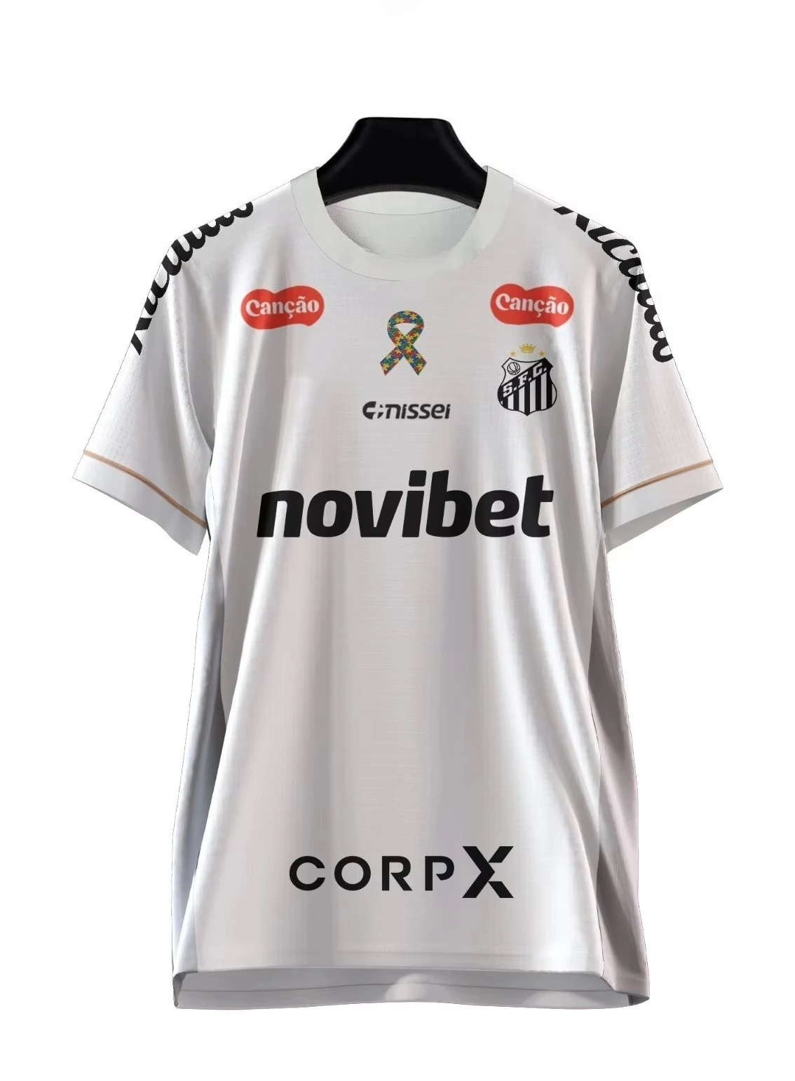 Sommer Neymar Jr. # 10 King of Football Trikot Y2K Weiß mit Goldakzenten, Oversized T-Shirt, Familien-Outfit für Sportbekleidung – Detail 3