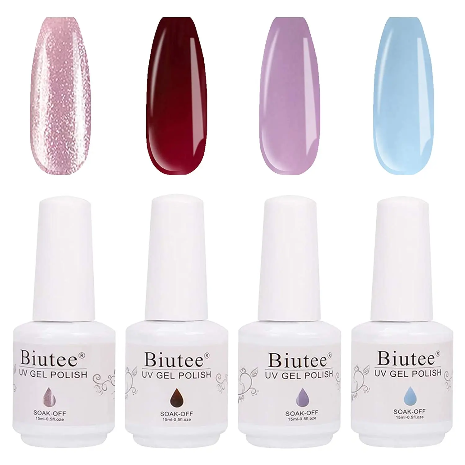 

Biutee Gel Nail Polish Semipermanent Varnish UV Color Nail Glue Pink Nail Polish Glitter Led Esmalte Top Base Coat Gel Varnish