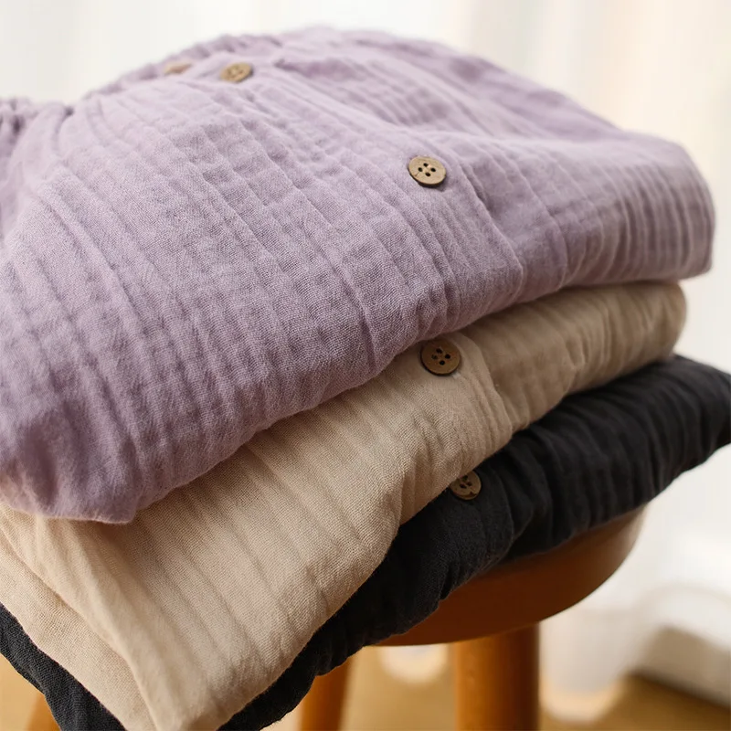 

Pure Cotton Sleepwear Women's Spring Autumn 2025 Loose Fit Long Sleeve Home Clothes Ultra Large Size Pleated Gauze Set