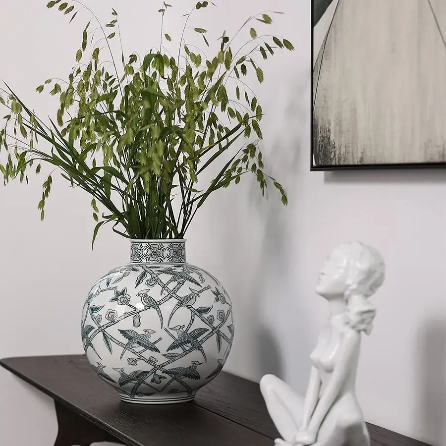 Elegant Joy Ceramics, Vase Living Room Entrance New Chinese Crafts Ornament