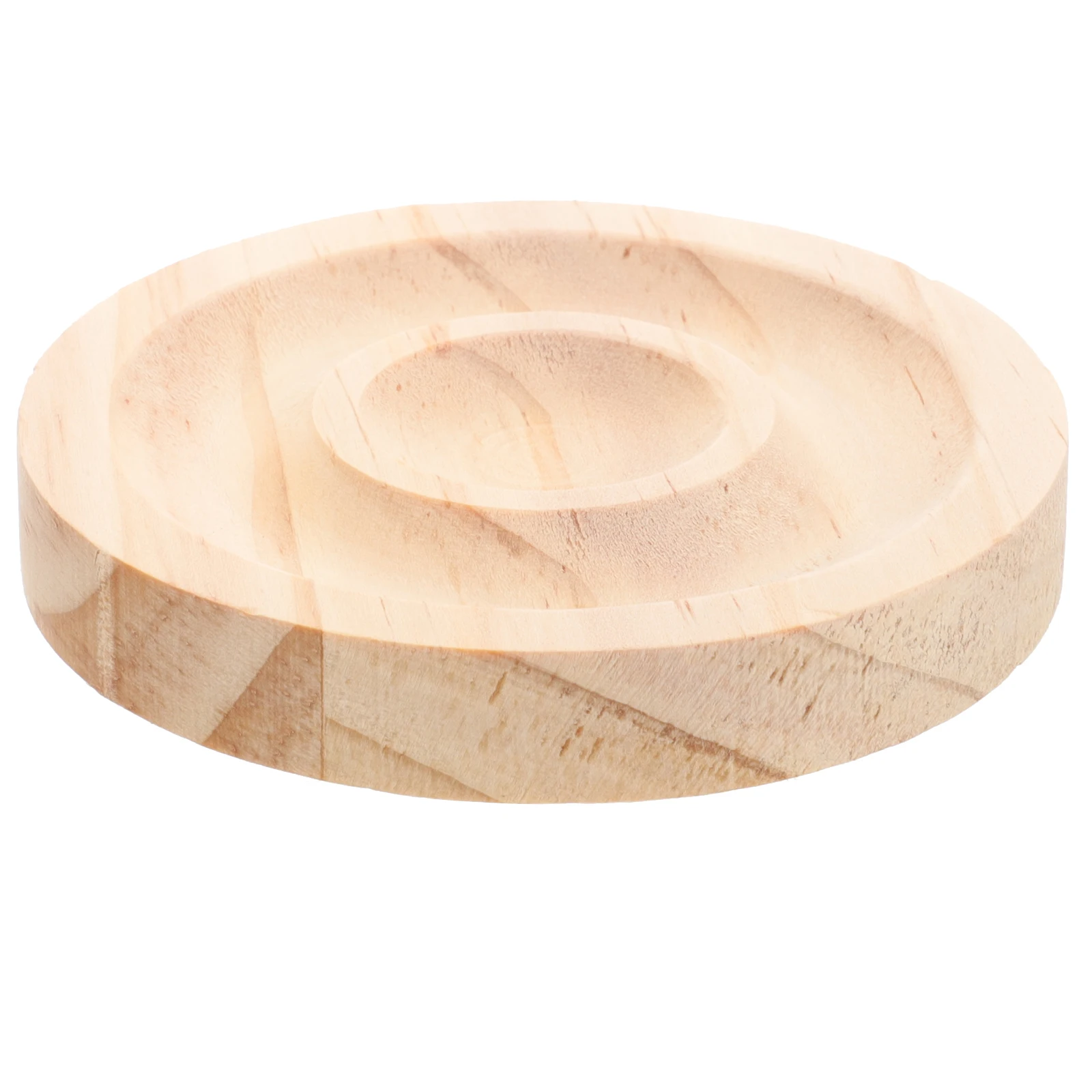 

1pcs Bracelet Storage Tray Beaded Display Stand Jewelry Organizer Smooth Surface Compact Wooden Plate Decorative Holder