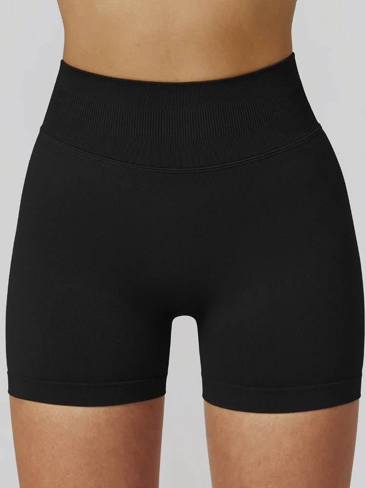 2025 New Women Seamless Yoga Shorts High Waist Butt Lifting Workout Running Fitness Shorts For Gym Outdoor Sports Activewear