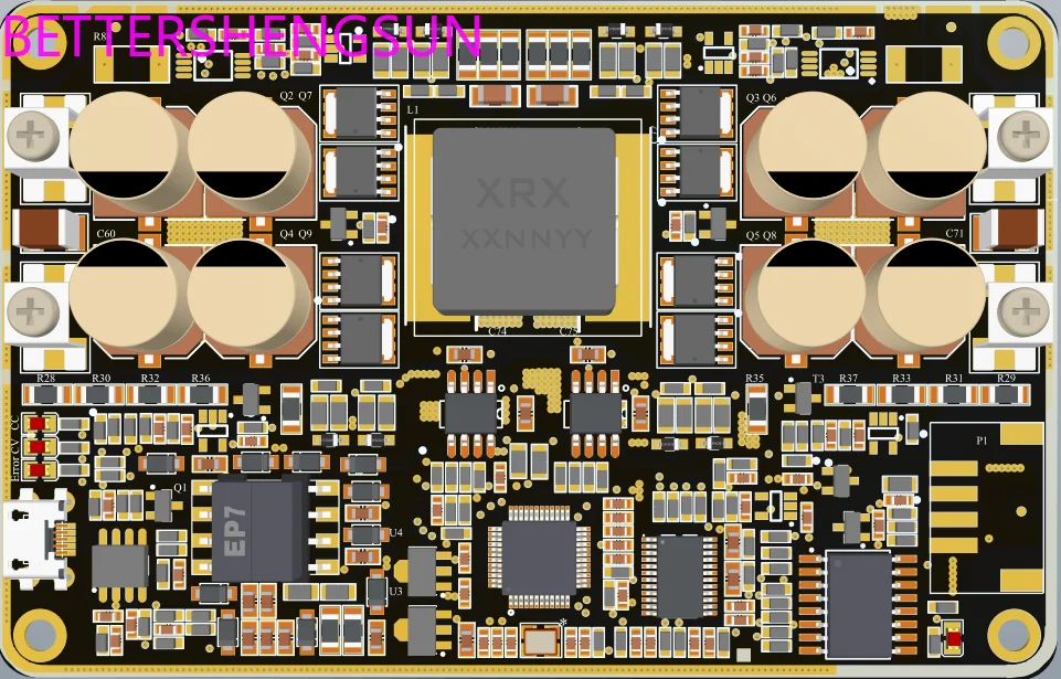 STM32G474 bidirectional voltage up and down digital power development board, supporting 100% duty cycle operation