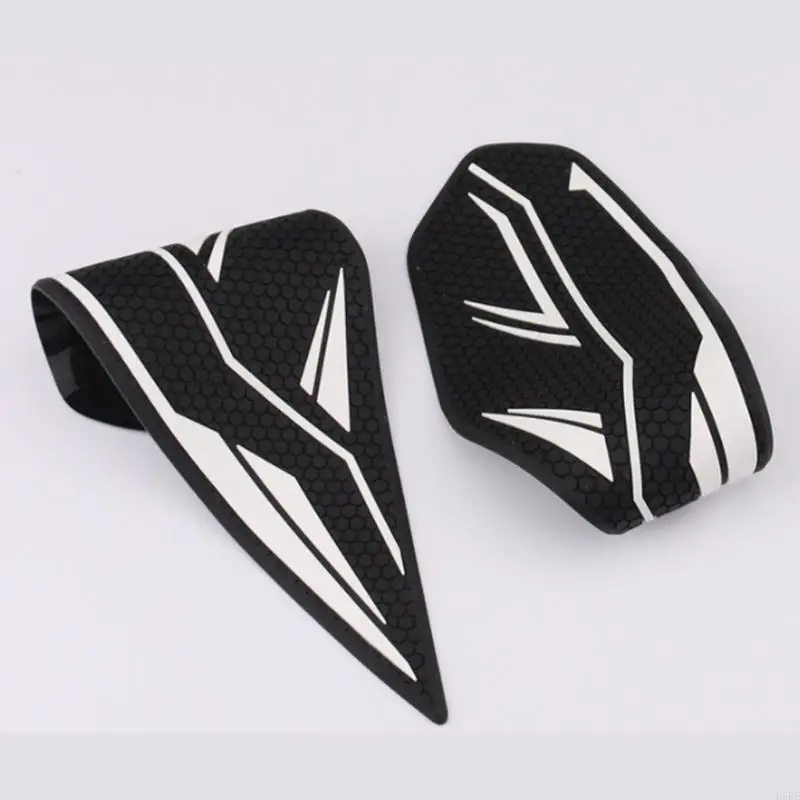 D5BE Rubber Motorcycle Grip Pad Guard, Honeycomb Contact Area Panels for Sport Bike Owners, Body Hold Help, and Daily Use