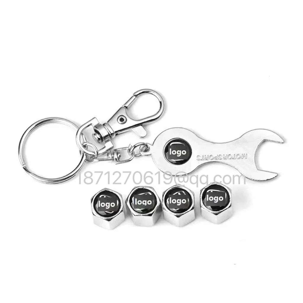 Car Styling Auto Wheels Tire Valve Stem Caps Keychain For BMW Toyota Jeep Land Rover Chevrolet Buick Chrysler Audi Peugeot Hot