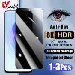 1-3Pcs Anti-spy Privacy Screen Protector For Honor 90 70 50 Lite X50i X40i X30i Tempered Glass For Honor X9 X8 X7 X6 X5 Plus