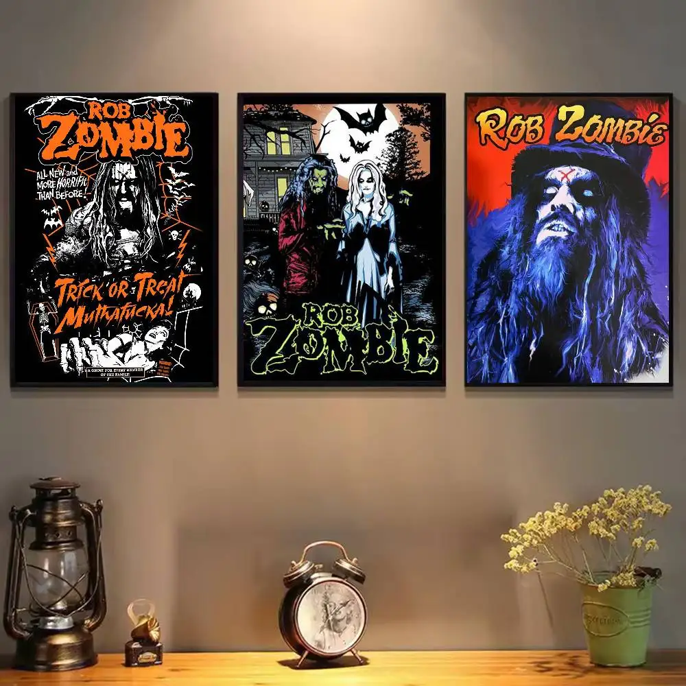 Rob Zombie Canvas Art Poster HD art sticky wall waterproof home living room bedroom bar aesthetic decoration