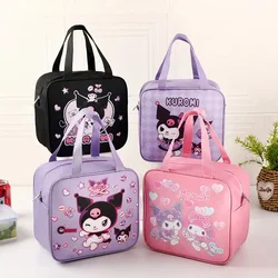 sanrio cartoon cute kuromi cinnamoroll simple portable elementary school student lunch box large capacity insulated handbag