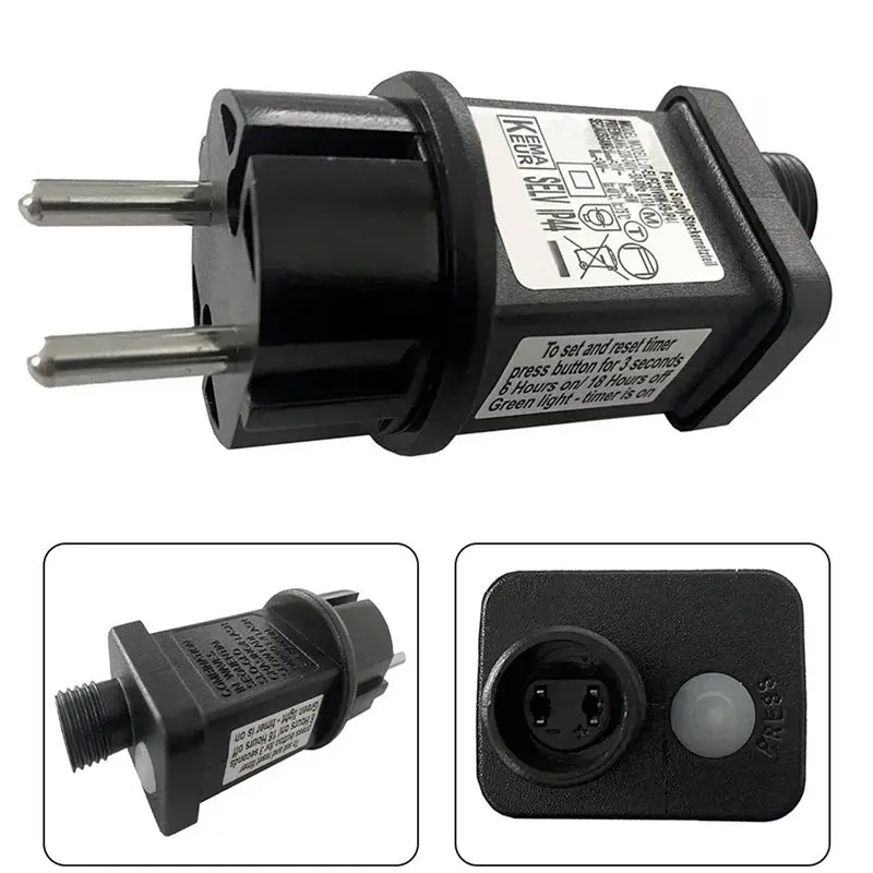 AS95 EUR Plug Lighting for Transformers 31V 6W LED String Lights Power Adapter IP44 Transformer for Christmas Tree Lamps