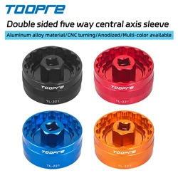 TOOPRE Bicycle Five Way Axle Sleeve Mountain Bike Integrated Thread Bb Axle Disassembly And Installation Tool
