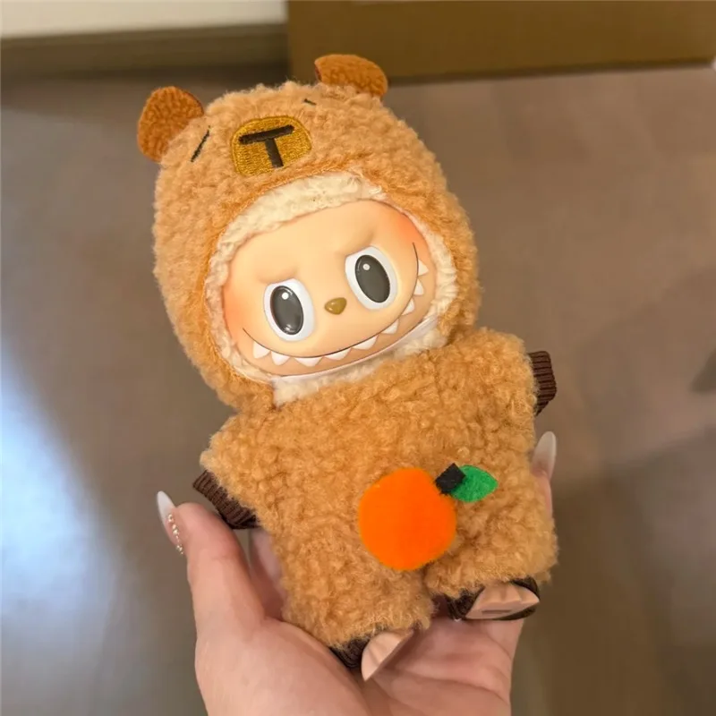 15 17cm Ubranka dla lalki Labubu, zestaw ubranek dla kapibary, kawaii pluszowa bawełniana lalka, przebranie, dekoracja, ubrania dla kapibary, akcesoria