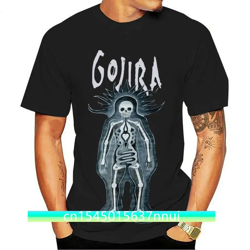 New GOJIRA Band  T Shirt  Summer Short Sleeves Cotton T-Shirt Top Tee  for Man Hipster O-Neck Causal Cool Tops Funny