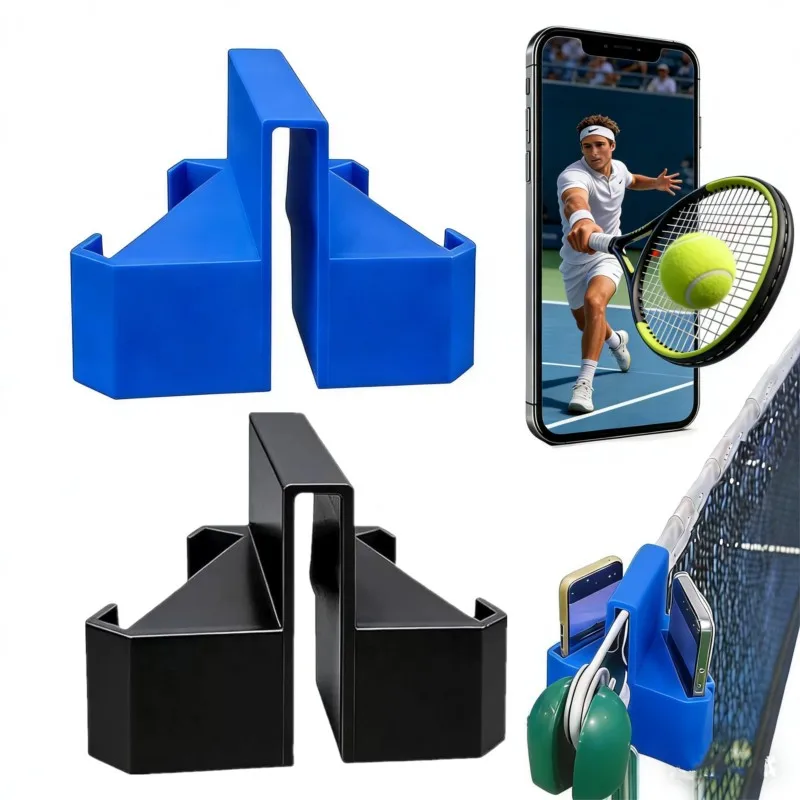 

3D Printed Tennis Net Mount Tennis Recording Mount Tennis Camera Mount Duals Perspective Phone Action Camera Holder With Clips