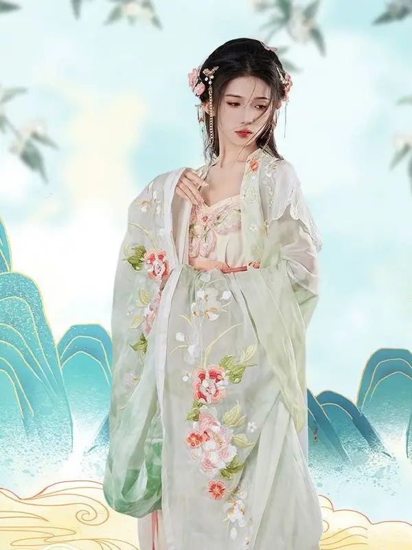 Hanfu Frauen Herbst alten Stil Kleidung chinesischen Stil traditionellen Cosplay Kostüm Tang gemacht Hezi Rock