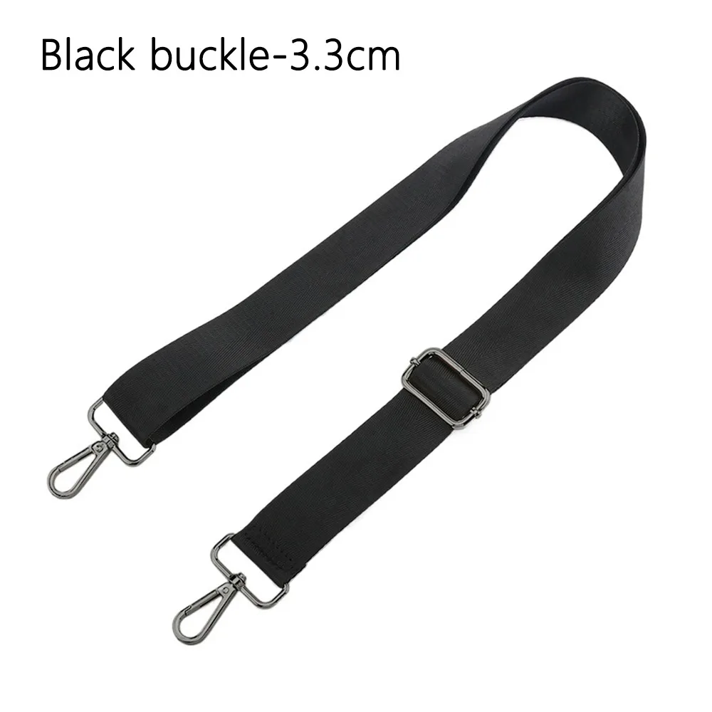 Modischer schwarzer Nylon-Umhängetaschengurt, verstellbarer, abnehmbarer Ersatzgürtel für Damen und Herren, Messenger-Taschen, Griff, Handtaschengürtel