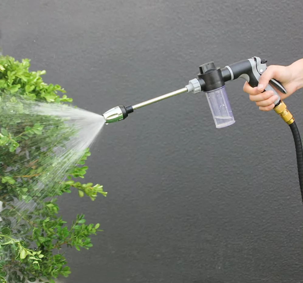 360° Rotating Nozzle High Pressure Water Gun, Car Wash & Garden Hose Sprinkler Kit for Cleaning and Watering gallery 5