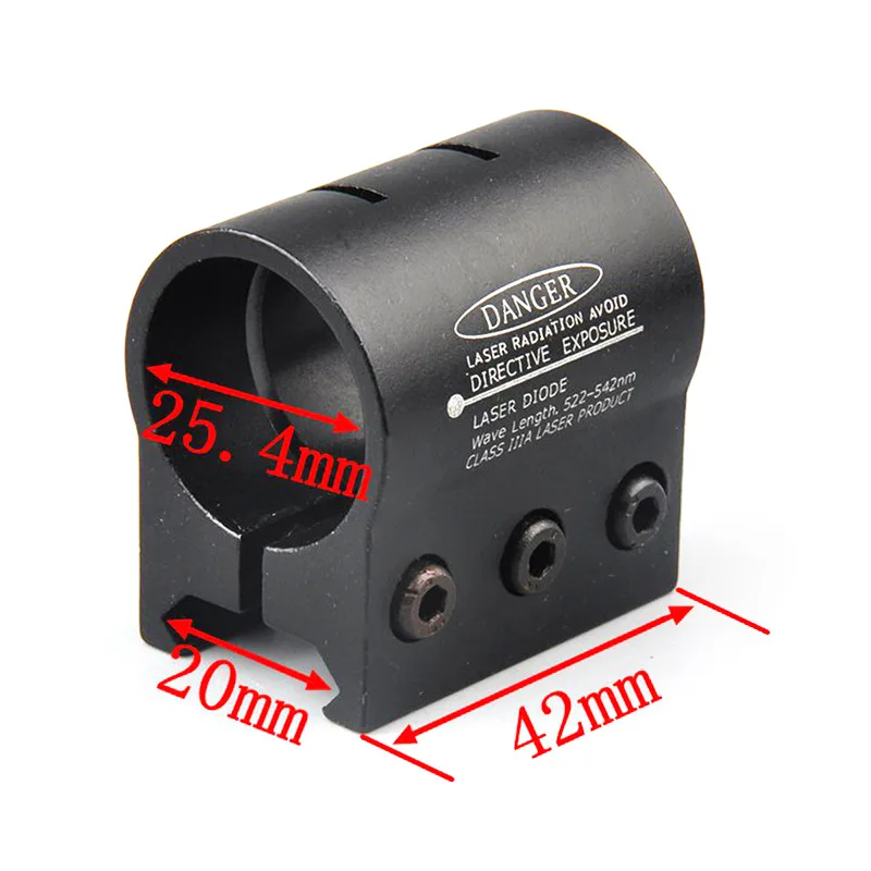 25.4 مللي متر حلقة 20 مللي متر ويفر Picatinny السكك الحديدية جبل لمصباح يدوي الليزر البصر نطاق المعادن المشبك مصباح يدوي حامل الفولاذ المقاوم للصدأ #6
