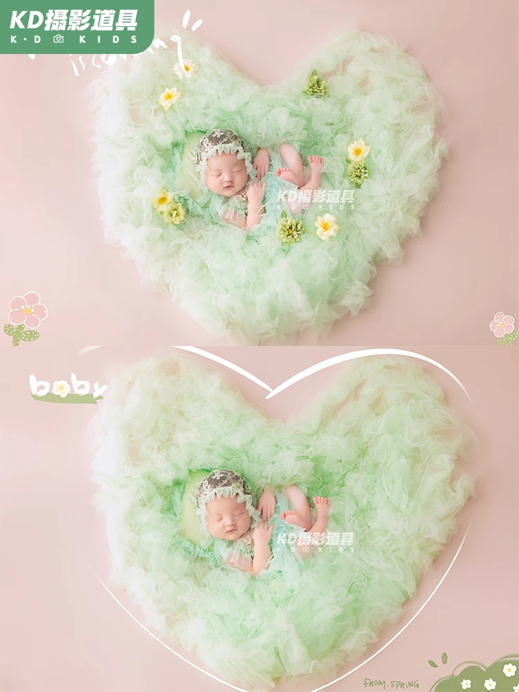 Photography props for taking full moon photos of babies spring gauze skirts butterfly babies full moon photos clothing