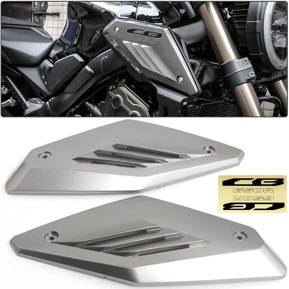 1 Pair ABS Intake Cover Fairing Side Panel Protector Shell For Honda CB650R 2019 2020 2021 Motorcycle Accessories