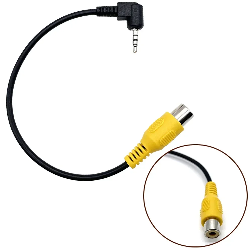 New Car AV Input Converter RCA To 2.5mm DC Single Wire Plug Converter For Car Rear View Reverse Parking Camera To Car DVR