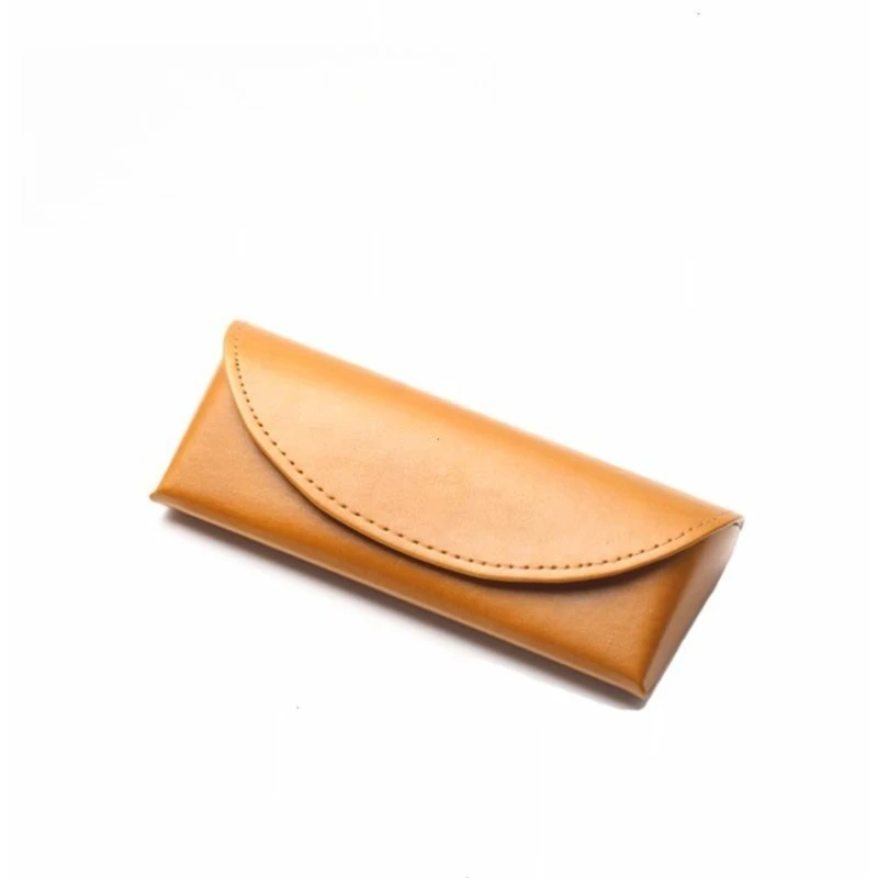 

Myopia glasses box handmade solid color simple sheepskin matte light wear-resistant square