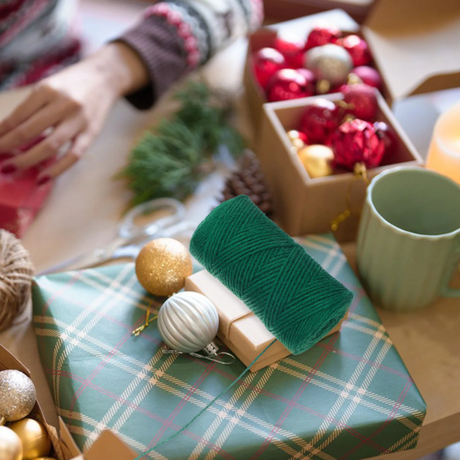 

1 Roll Natural Jute Twine Heavy Duty Craft Rope For Gift Wrapping Wedding Party Decoration Diy Cotton Cord Material Burlap