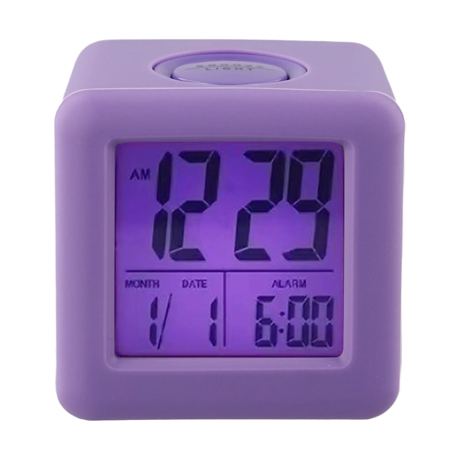 LCD Digital Alarm Clock Indoor Temperature And Humidity Portable Desk Clock Bedroom Decoration Electronic Table Lcd Decor Clocks